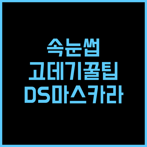 속눈썹 고데기, 득템 찬스! DS 마스카라형으로 10초 만에 완벽 컬링 완성!
