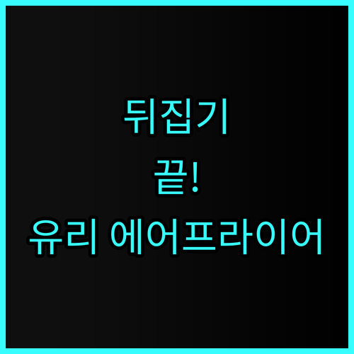 스미스앤스미시 무연 글라스 에어프라이기 10L 뒤집을 필요 없는 편리한 성능 추천 후기