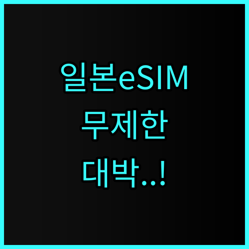 링심 일본 eSIM 데이터 무제한 추천